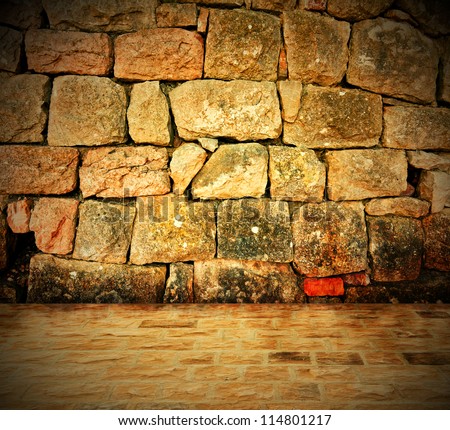Stone wall background - An old stone wall makes an excellent background