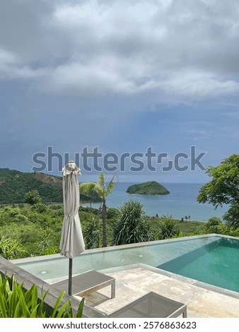 Similar – Image, Stock Photo The small island surrounded by giants in the Ranco lake