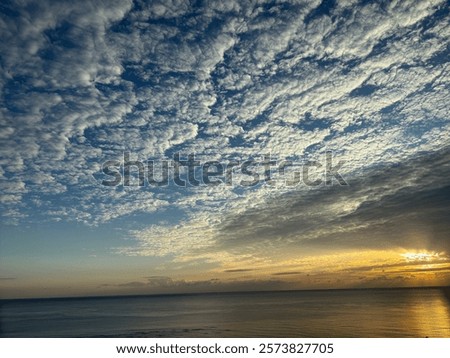 Similar – Image, Stock Photo Upside down: sunrise with reflection in the lake in the Dolomites