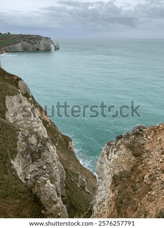 Similar – Image, Stock Photo Remote rocky seaside at bright sunset