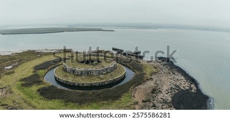 Similar – Image, Stock Photo The small island surrounded by giants in the Ranco lake