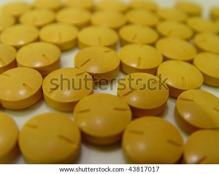 Yellow Pills Drugs Stock Photo 43817017 : Shutterstock