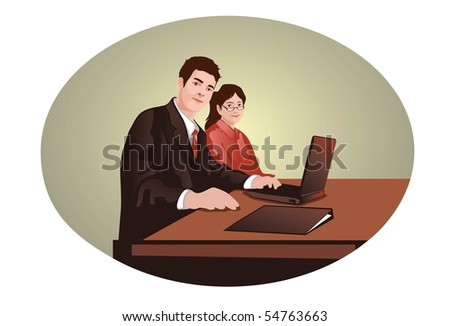 Image of a counselor who is giving an advice to his client.
