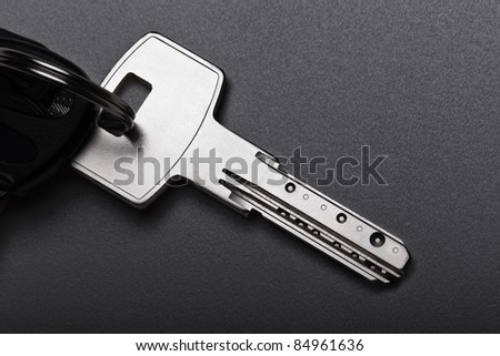 Home security - house door lock opening metal key