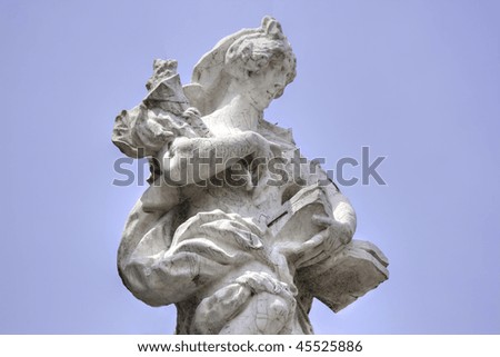 Fading Angel Sculpture, Santa Maria Zobenigo, Venice, Italy