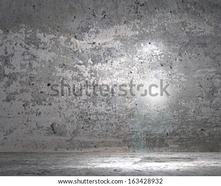 Background image of dark wall with light spot