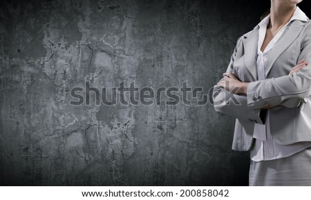 Similar – Image, Stock Photo Bossy elegant woman against vintage interior in country house