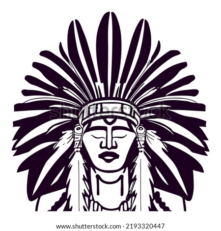 Indian Head Clipart 