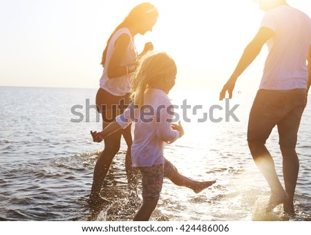 Naked fun on the beach