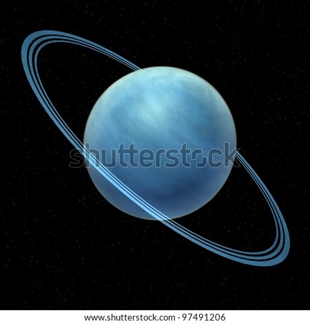 3d Render Of Uranus Planet Stock Photo 97491206 : Shutterstock