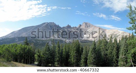 Wheeler Peak in Great Basin National park, Nevada