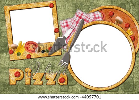 Frame For Photos With A Pizza - 44057701 : Shutterstock