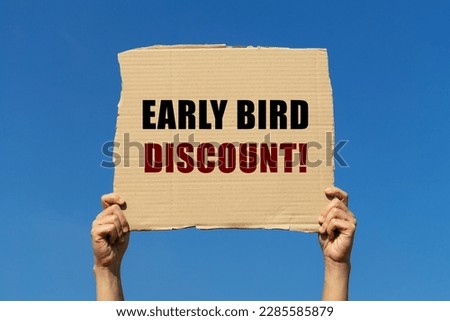 Similar – Image, Stock Photo the early bird Sky