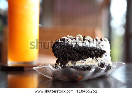 Chocolate Cake with orange juice