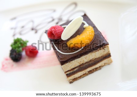 Opera fancy cake