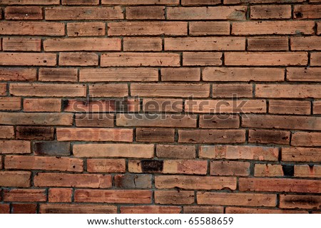 Clipart Illustration of a Red Brick Wall Background Pattern by KJ