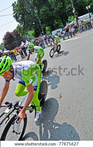 TURIN, ITALY - MAY 7: Professional Cycling Team 