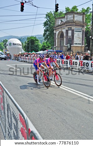 TURIN, ITALY - MAY 7: Professional Cycling Team 