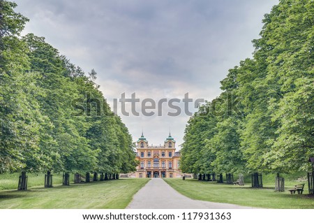 The hunting lodge and summer residence Favorite Schloss in Ludwigsburg, Germany