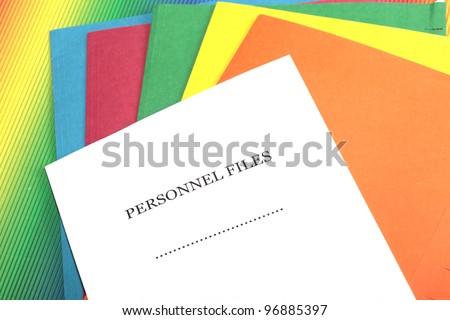 Personnel files folders