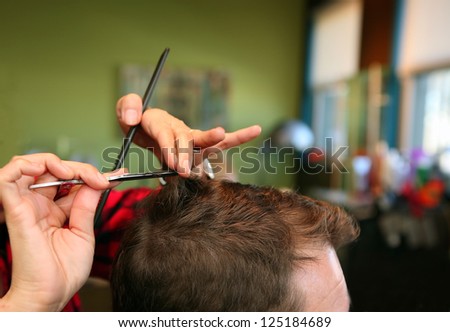 Man\'s haircut