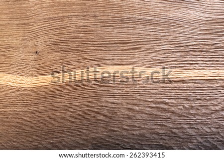 Perfect wood texture (bog oak) with white line. Close-up photo.