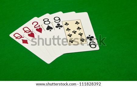 Poker. Combination One Pair
