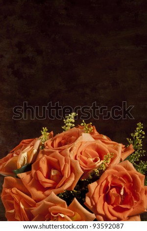 Composition of flowers on a white background