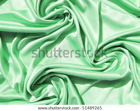 green satin texture abstract background