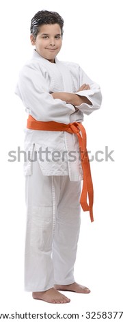 Orange Belt Judo Kid
