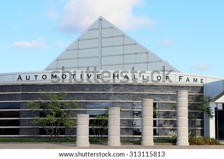 DEARBORN, MI-AUGUST, 2015:  The Automotive Hall of Fame (established in 1939) is an American museum dedicated to preserving and celebrating outstanding automotive achievement.