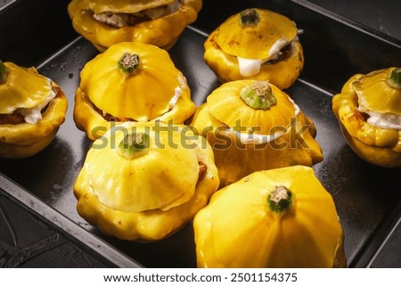 Similar – Image, Stock Photo Tray with keto stuffing