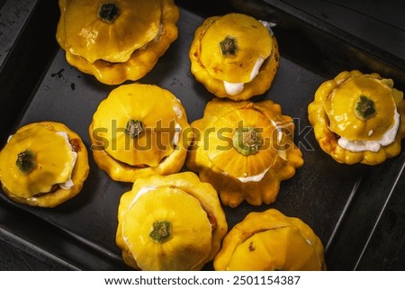 Similar – Image, Stock Photo Tray with keto stuffing