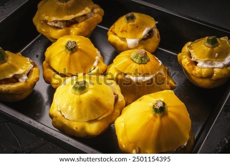 Similar – Image, Stock Photo Tray with keto stuffing