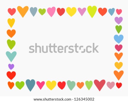 valentines day hearts border