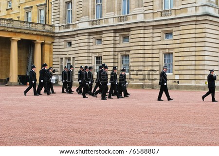 LONDON, UK - APRIL 29: Buckingham Palace which will be the starting point of the royal wedding procession to be held on Friday 29th April, April 29, 2011 in London, United Kingdom