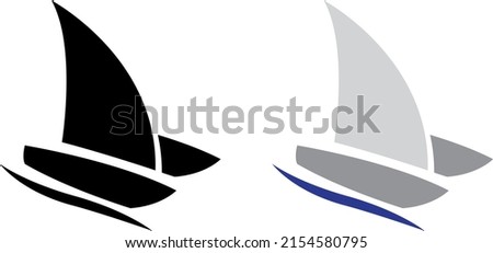 a set of sailboat icons