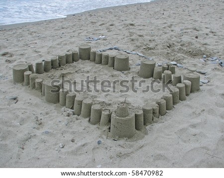 sand castle. kids sand castle. sand palace.