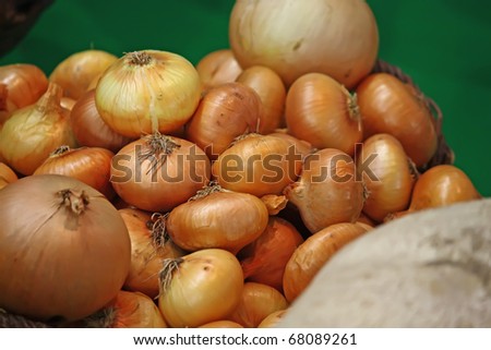 Season vegetables. Food ingredients. Food onions.