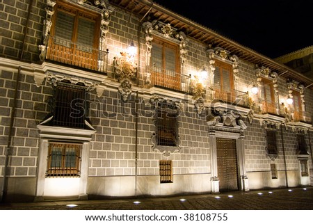 Important building in Granada Spain. Andalusian architecture.