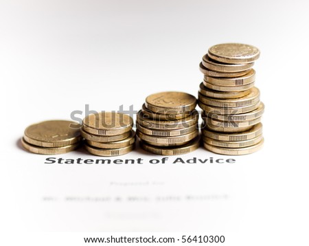 statement of advice financial concept