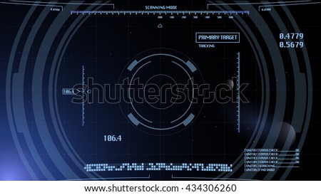 Futuristic vector computer background for space video game (eps 10)