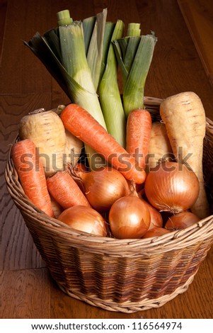 Winter Vegetables in a basket
