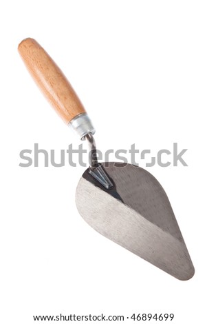 Trowel (Plaster) on isolated white background