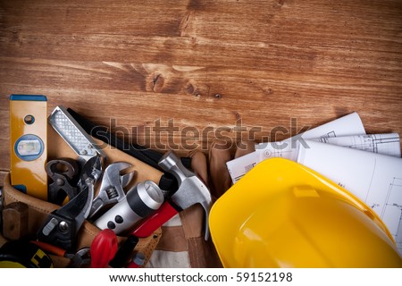 Similar – Image, Stock Photo Tools belt in real worker