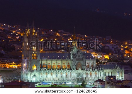 The Basilica of the National is a Roman Catholic church located in the historic center of Quito, Ecuador.