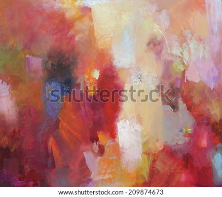 abstract art - oil paints on canvas