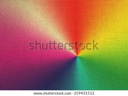 bright rainbow-colored paints on canvas