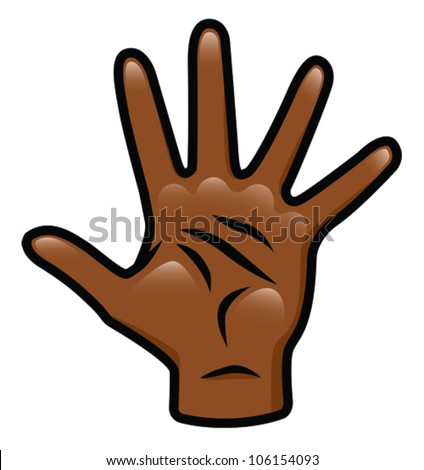 Illustration Of A Cartoon Hand. Eps 10 Vector. - 106154093 : Shutterstock