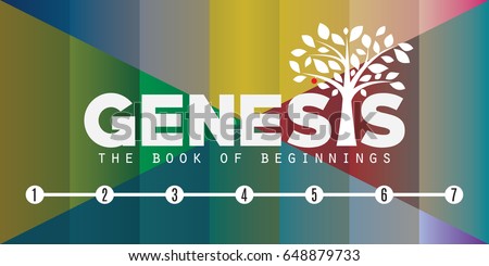 Bible theme design. The book of Genesis.